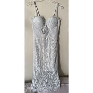 Bebe Women’s Size 6 Lace Corset Cocktail Dress Underwire Bridal Evening Party